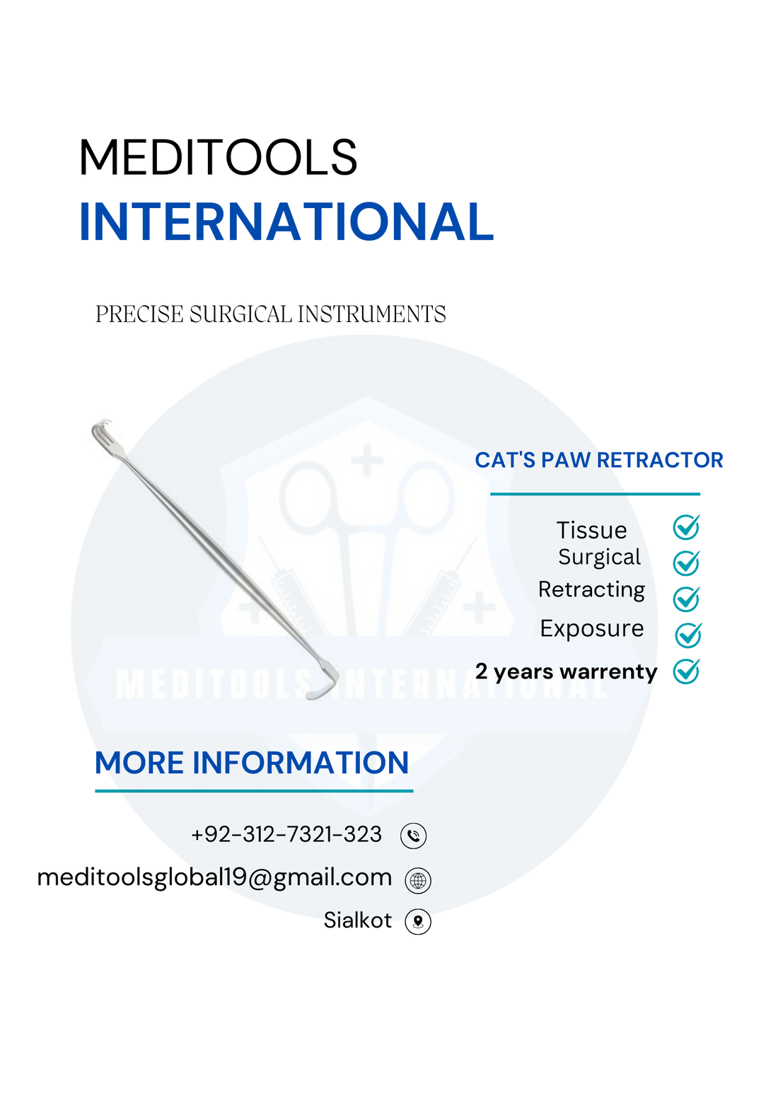 Precision and Care: The Essential Role of the Cat's Paw Retractor in Surgery