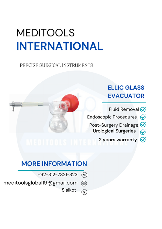 Ellic Glass Evacuator: Essential Tool for Urological and Surgical Procedures