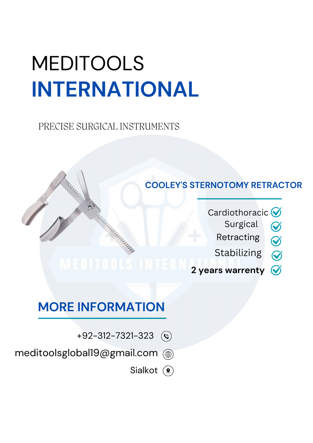 Enhancing Cardiothoracic Surgery: The Essential Role of Cooley's Sternotomy Retractor